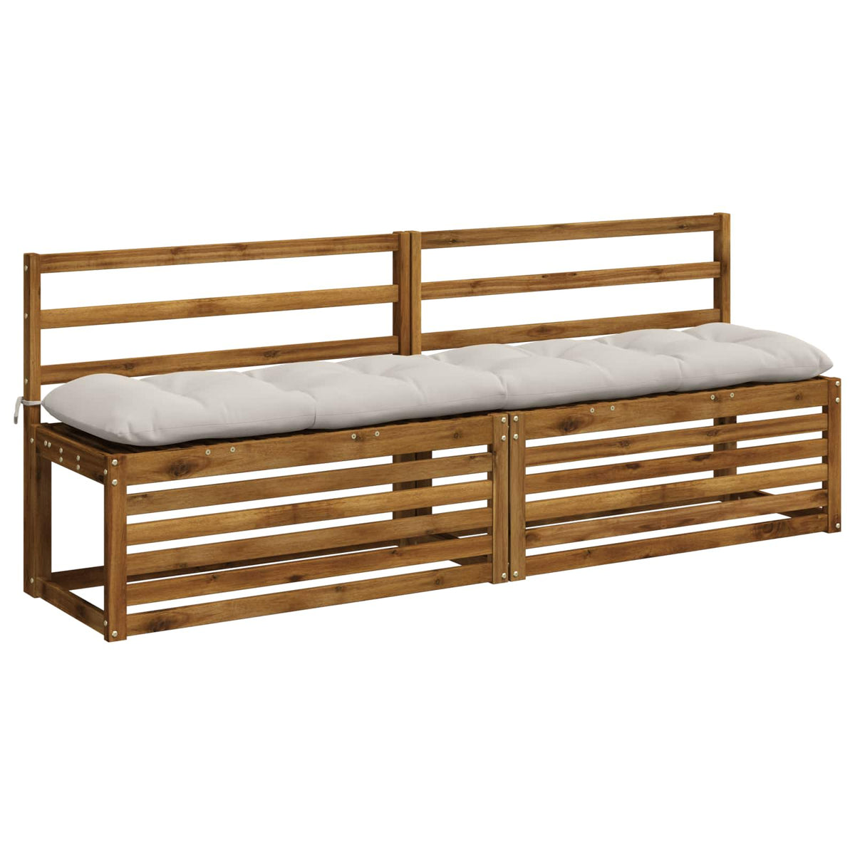 Bank Kussens VIANEN 2 st 100% Polyester Wit 190 x 40 x 12 cm