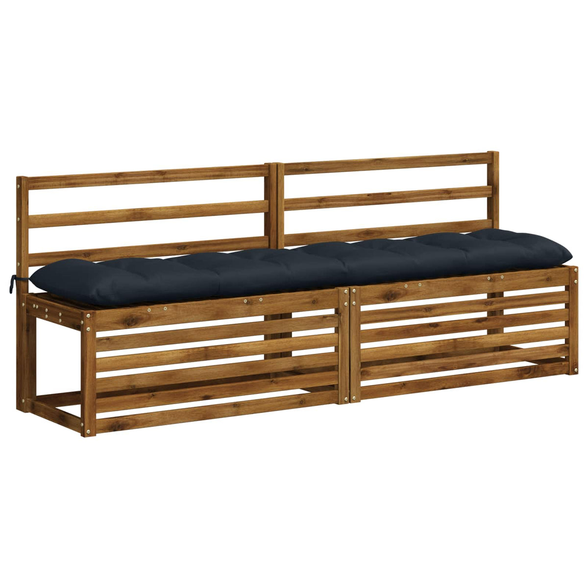 Bankkussen VIANEN 100% Polyester Donkerblauw 190 x 40 x 12 cm