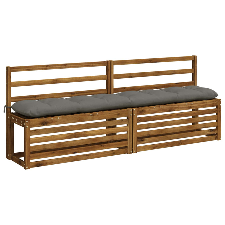 Bank Kussens VIANEN 2 st 100% Polyester Grijs 200 x 30 x 12 cm