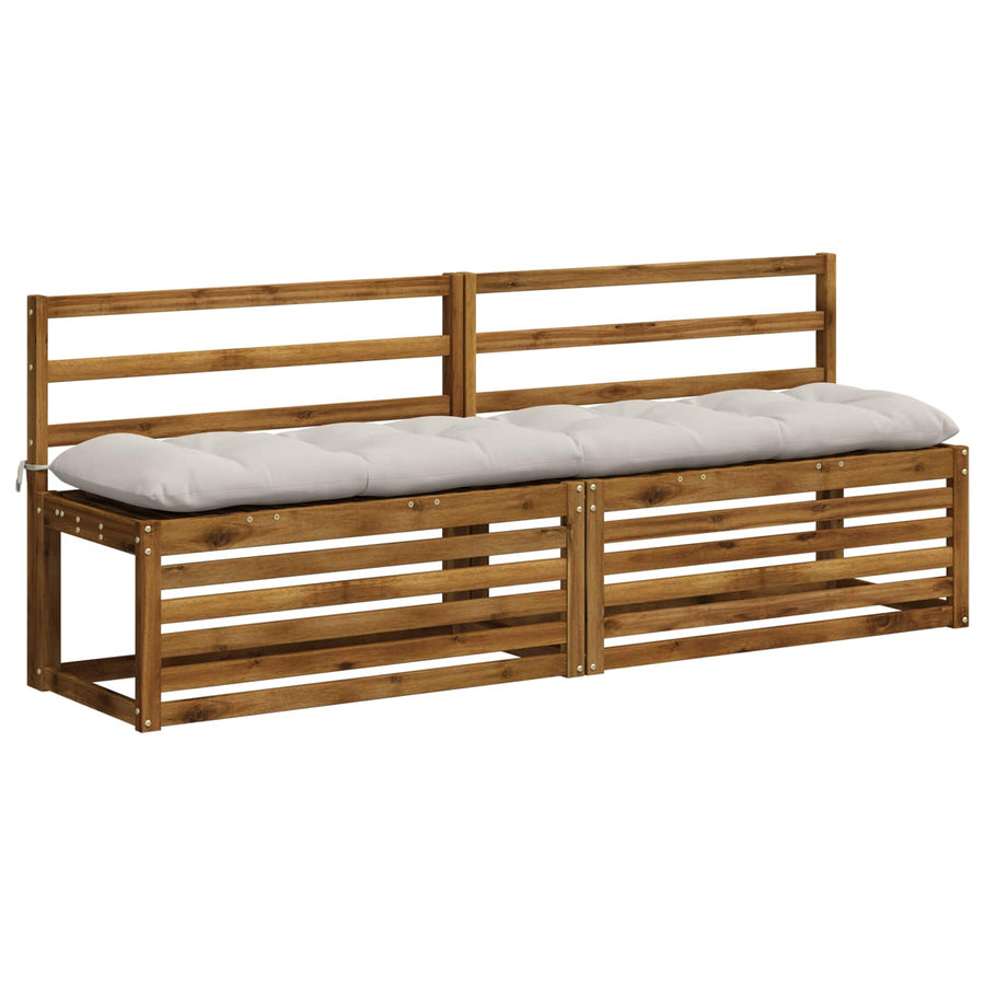 Bankkussen VIANEN 100% Polyester Wit 200 x 40 x 12 cm