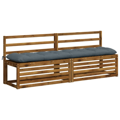 Bankkussen VIANEN 100% Polyester Blauw 200 x 40 x 12 cm
