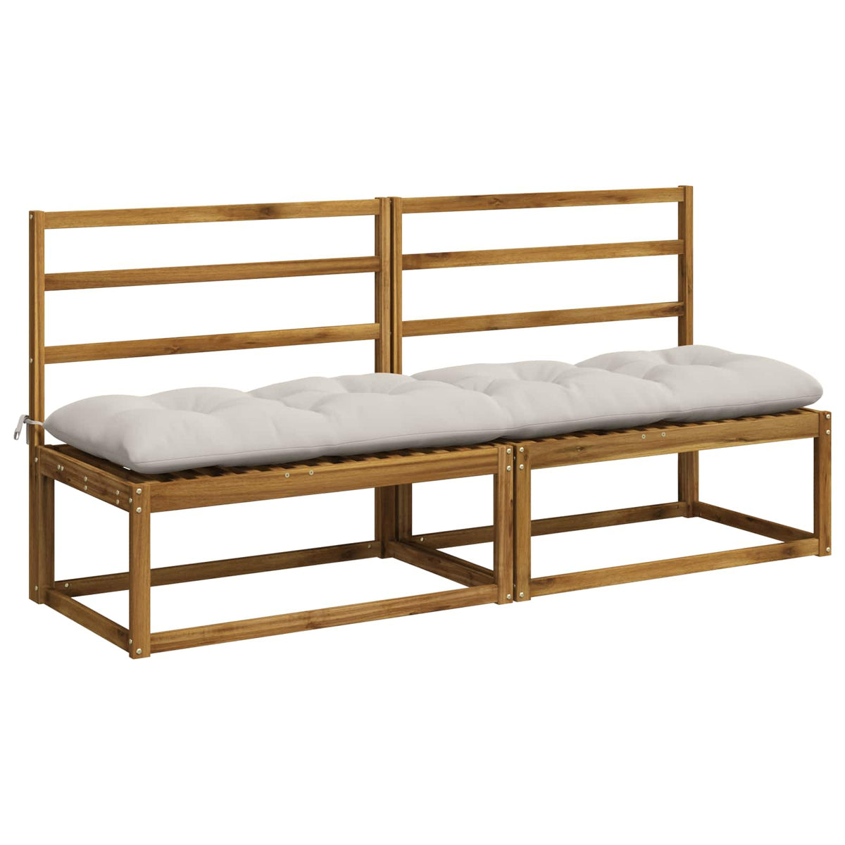 Bank Kussens VIANEN 2 st 100% Polyester Wit 200 x 50 x 12 cm