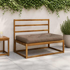 Pallet Zitkussen VIANEN 100% Polyester Taupe 120 x 60 x 12 cm