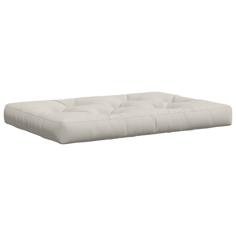 Pallet Zitkussen VIANEN 100% Polyester Wit 120 x 80 x 12 cm