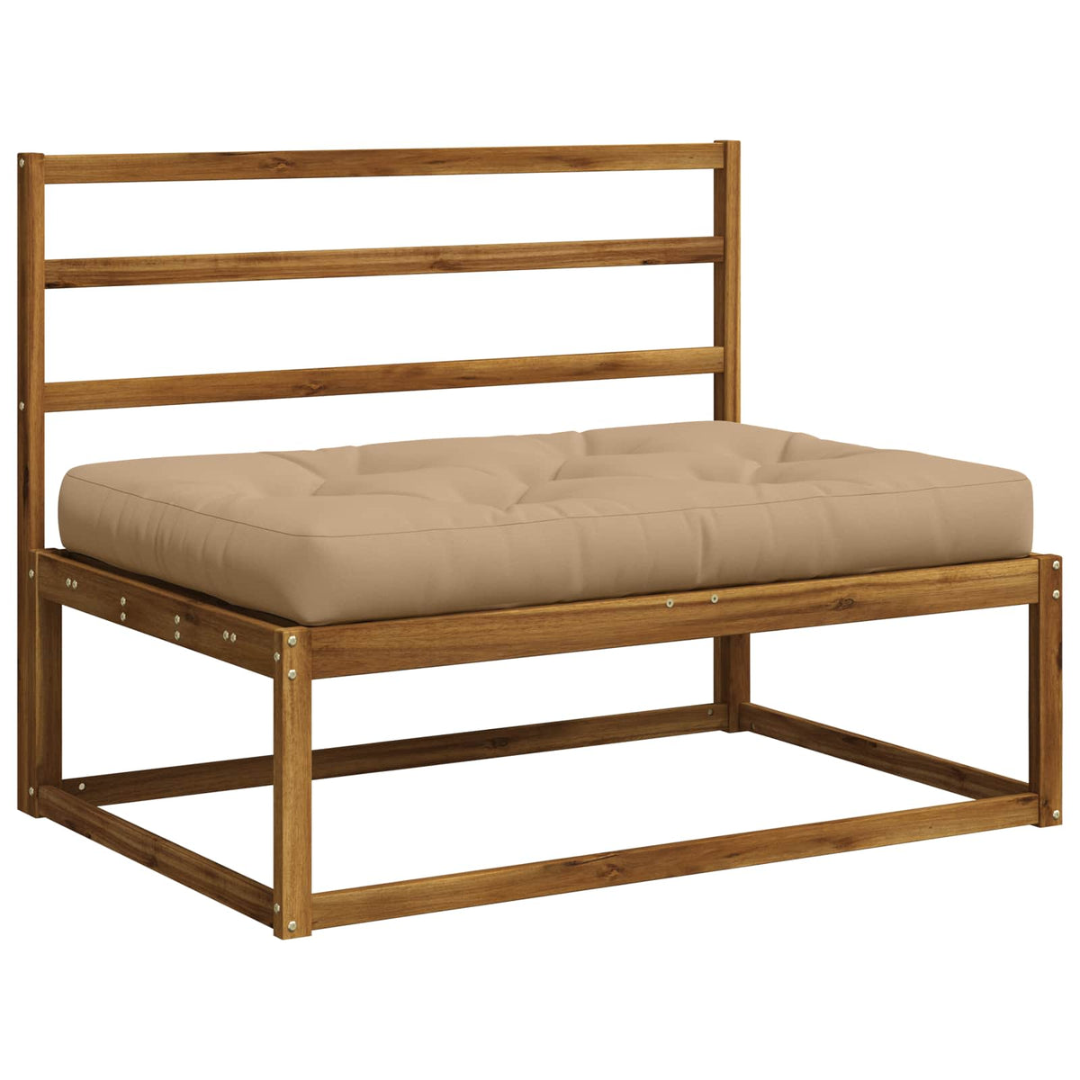 Pallet Zitkussen VIANEN 100% Polyester Zand 120 x 80 x 12 cm