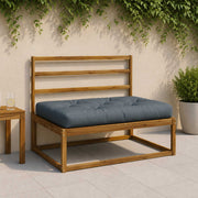 Pallet zitkussen blauw 120x80x12 cm polyester