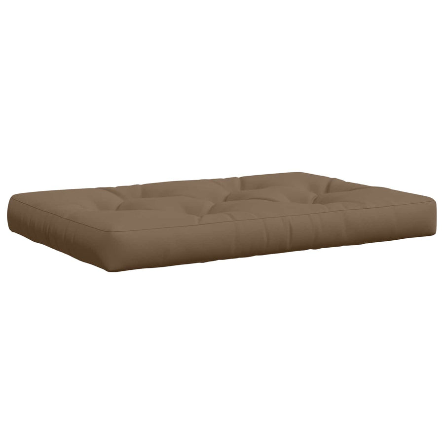 Pallet Zitkussen VIANEN 100% Polyester Taupe 120 x 60 x 12 cm