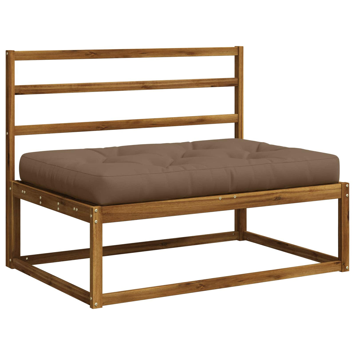 Pallet Zitkussen VIANEN 100% Polyester Taupe 120 x 60 x 12 cm