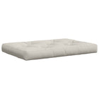 Pallet Zitkussen VIANEN 100% Polyester Wit 120 x 60 x 12 cm