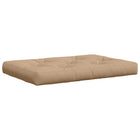 Pallet Zitkussen VIANEN 100% Polyester Zand 120 x 60 x 12 cm