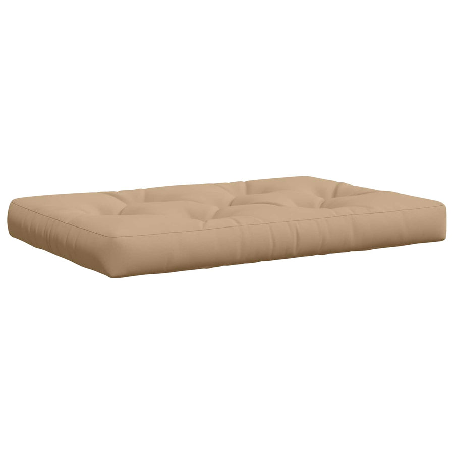 Pallet Zitkussen VIANEN 100% Polyester Zand 120 x 60 x 12 cm