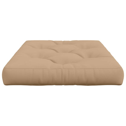 Pallet Zitkussen VIANEN 100% Polyester Zand 120 x 60 x 12 cm