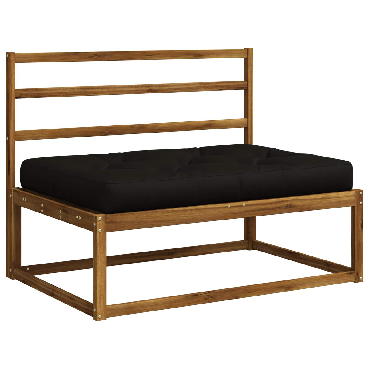 Pallet Zitkussen VIANEN 100% Polyester Zwart 120 x 60 x 12 cm