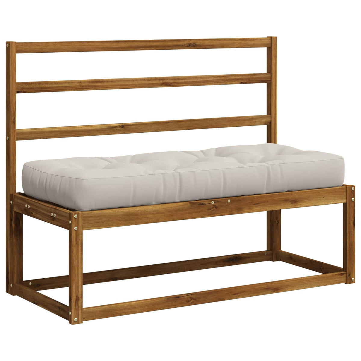 Pallet Zitkussen VIANEN 100% Polyester Wit 120 x 50 x 12 cm