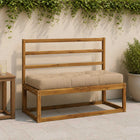 Pallet Zitkussen VIANEN 100% Polyester Zand 120 x 50 x 12 cm