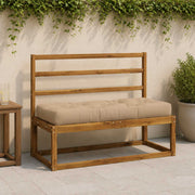 Pallet zitkussen 120x50x12 cm zand polyester