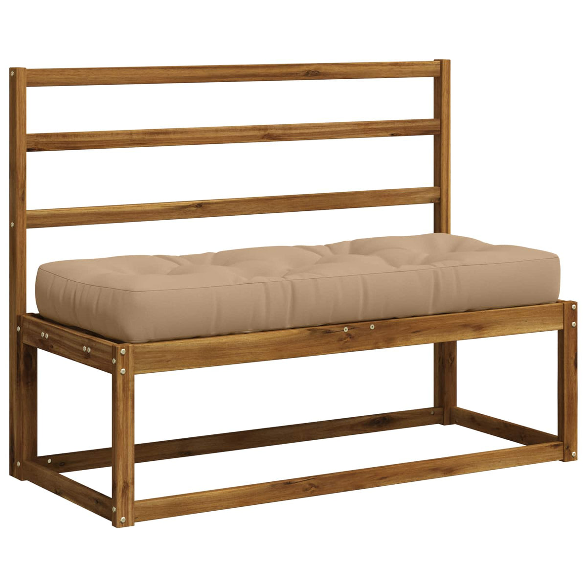 Pallet Zitkussen VIANEN 100% Polyester Zand 120 x 50 x 12 cm