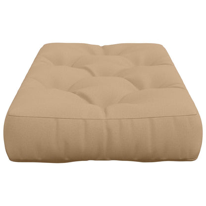 Pallet Zitkussen VIANEN 100% Polyester Zand 120 x 50 x 12 cm