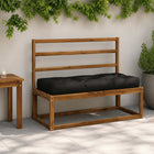 Pallet Zitkussen VIANEN 100% Polyester Zwart 120 x 40 x 12 cm