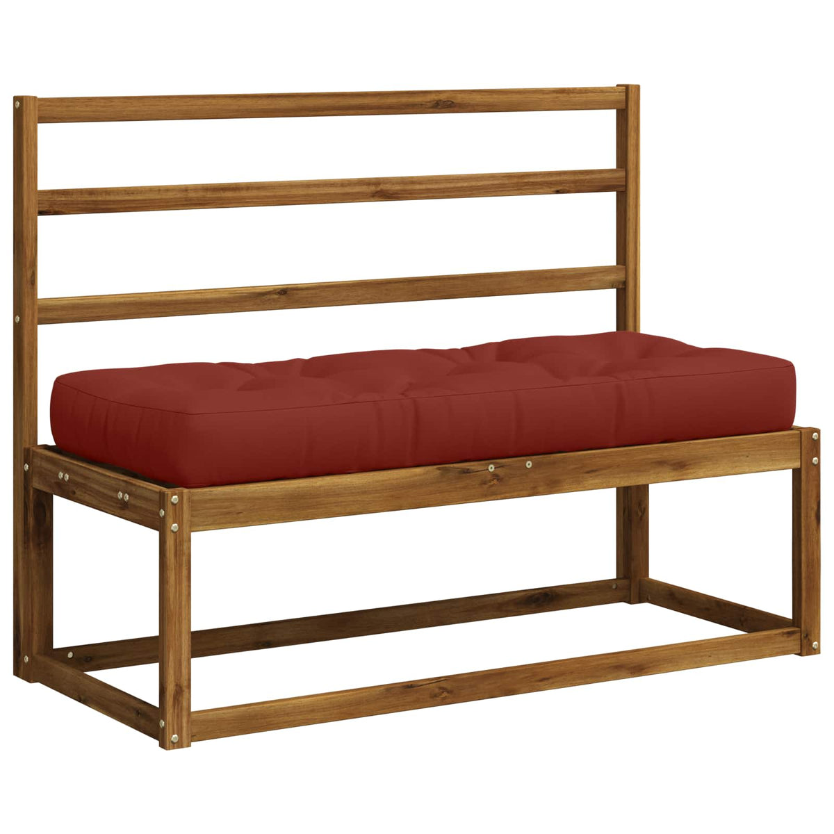 Pallet Zitkussen VIANEN 100% Polyester Rood 120 x 50 x 12 cm