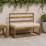 Pallet zitkussen crèmekleurig polyester
