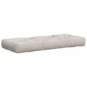 Palletkussen wit 120x40x12 cm polyester