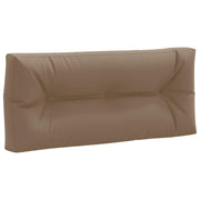 Pallet rugkussen 120x40x12 cm taupe polyester