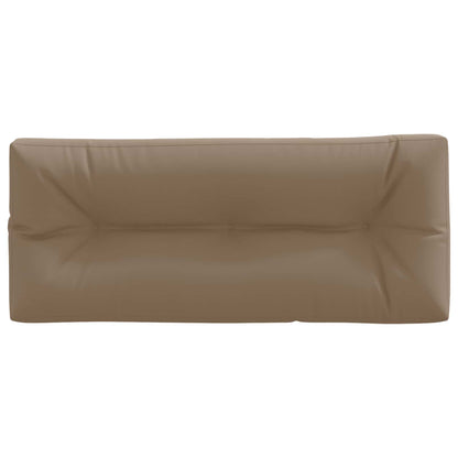 Pallet Rugkussen VIANEN 100% Polyester Taupe 120 x 40 x 12 cm
