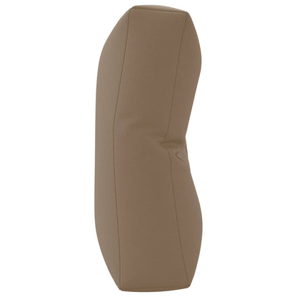 Pallet Rugkussen VIANEN 100% Polyester Taupe 120 x 40 x 12 cm