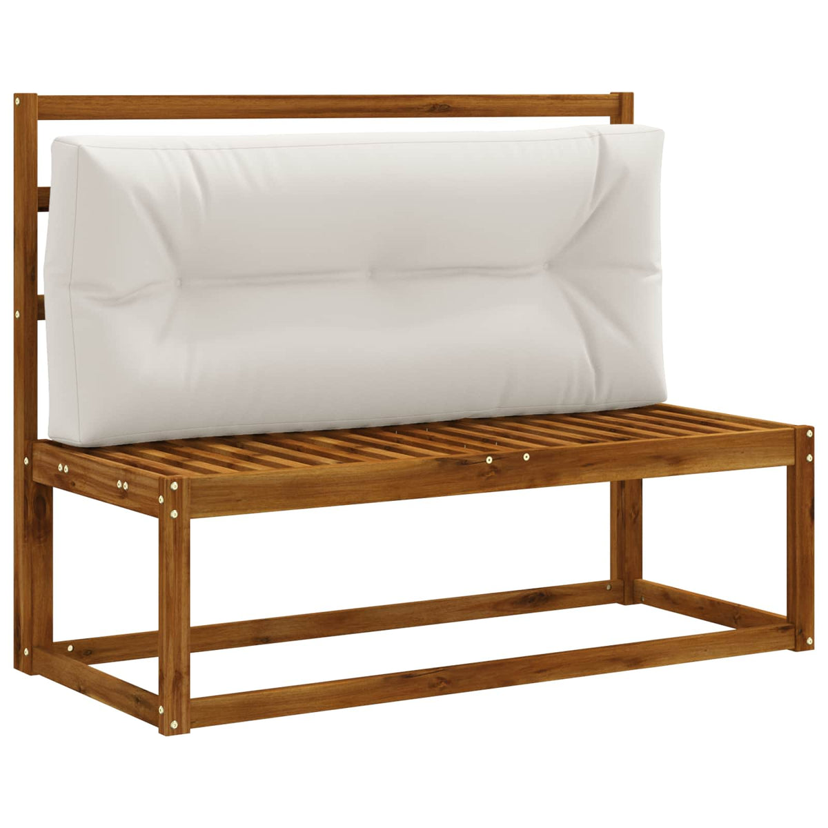 Pallet Rugkussen VIANEN 100% Polyester Wit 120 x 40 x 12 cm