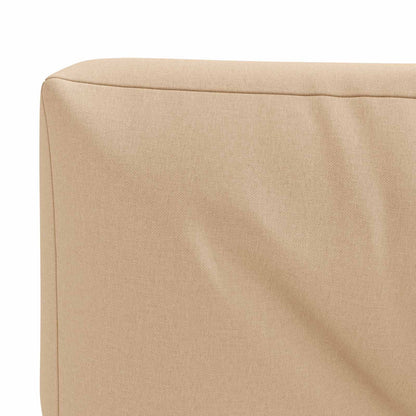 Pallet Rugkussen VIANEN 100% Polyester Zand 120 x 40 x 12 cm