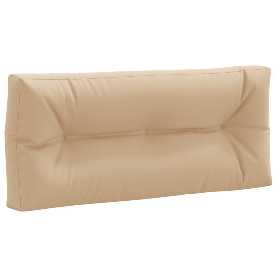 Pallet Rugkussen VIANEN 100% Polyester Zand 120 x 40 x 12 cm