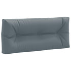 Pallet rugkussen 120x40x12 cm blauw polyester