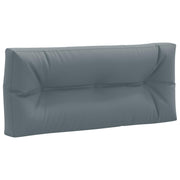 Pallet rugkussen 120x40x12 cm blauw polyester