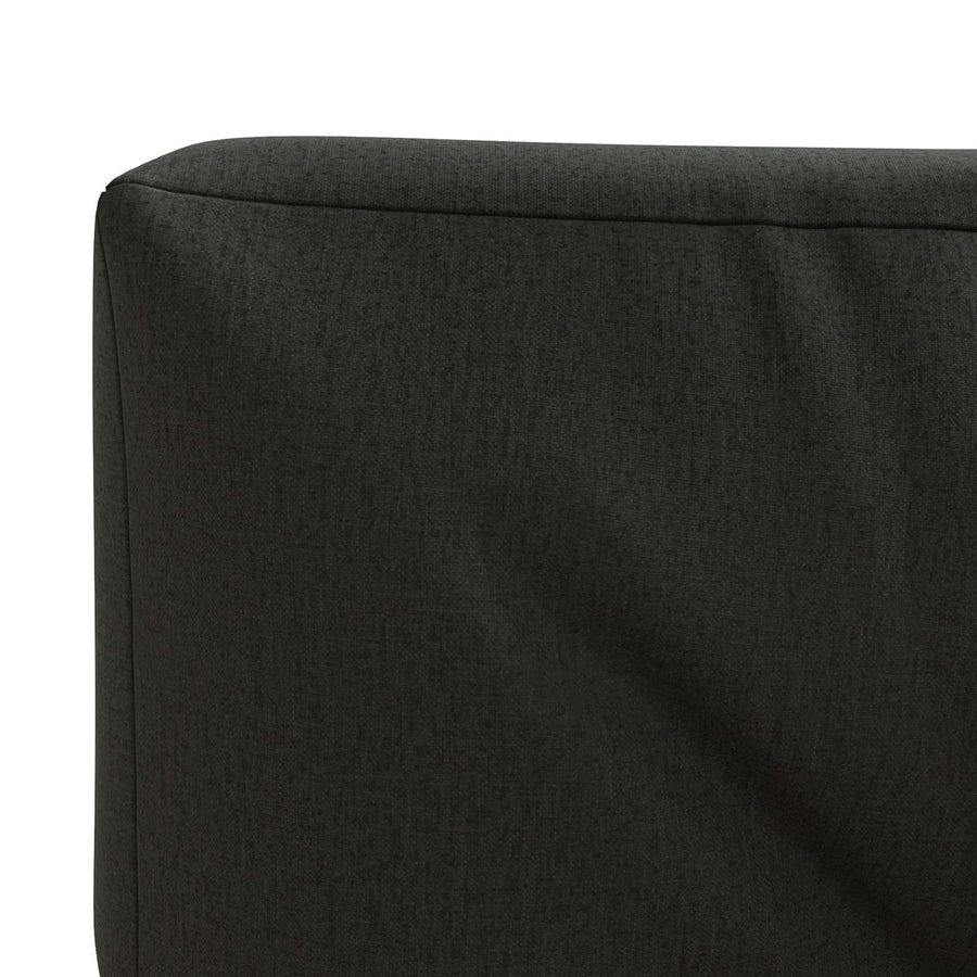 Pallet Rugkussen VIANEN 100% Polyester Zwart 120 x 40 x 12 cm