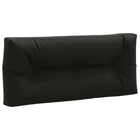 Pallet rugkussen 120x40x12 cm zwart polyester