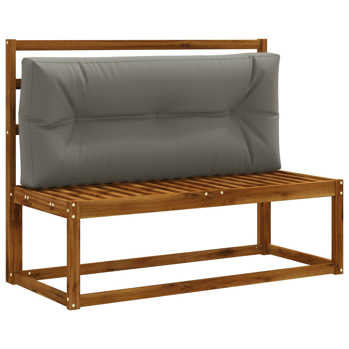 Pallet Rugkussen VIANEN 100% Polyester Grijs 120 x 40 x 12 cm