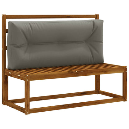 Pallet Rugkussen VIANEN 100% Polyester Grijs 120 x 40 x 12 cm