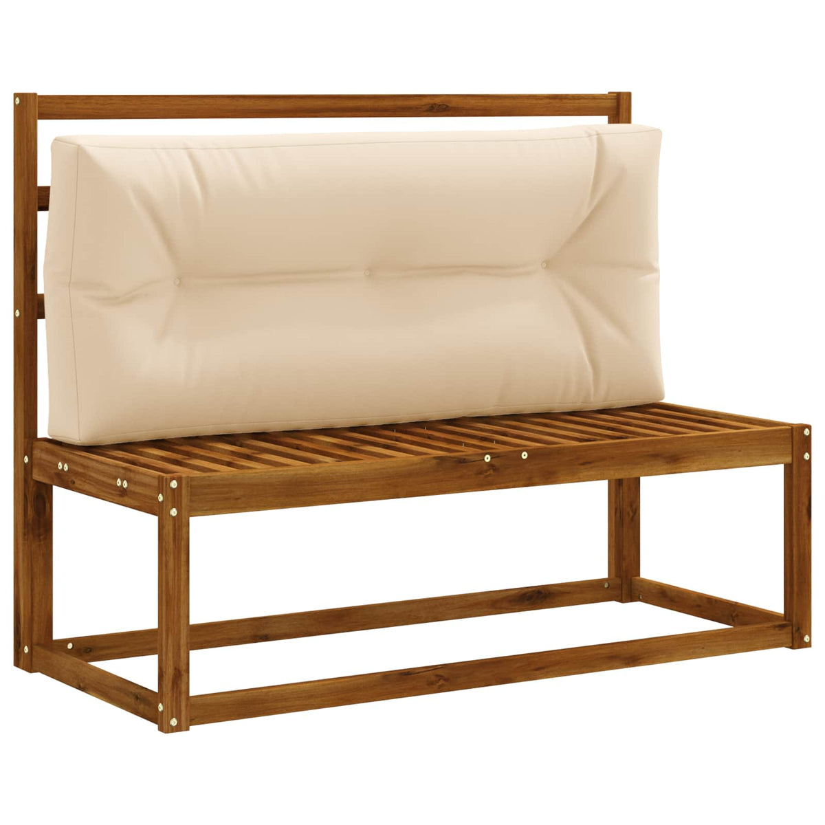 Pallet Rugkussen VIANEN 100% Polyester Crèmekleurig