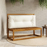 Pallet rugkussen 120x60x12 cm wit polyester