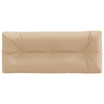 Pallet Rugkussen VIANEN 100% Polyester Zand 120 x 50 x 12 cm