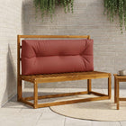 Pallet rugkussen 120x50x12 cm rood polyester