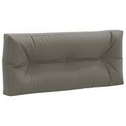 Pallet rugkussen 120x50x12 cm grijs polyester