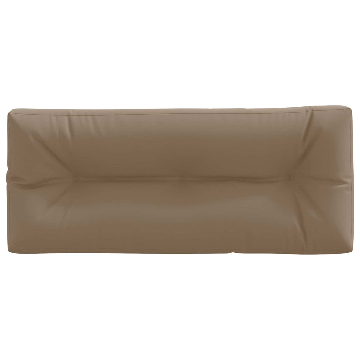 Pallet Rugkussen VIANEN 100% Polyester Taupe 120 x 60 x 12 cm