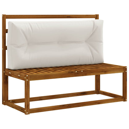 Pallet Rugkussen VIANEN 100% Polyester Wit 120 x 60 x 12 cm