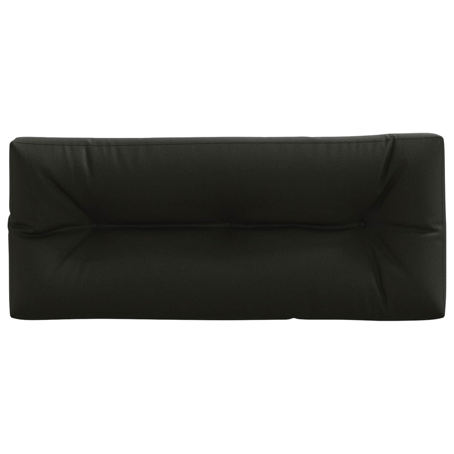 Pallet Rugkussen VIANEN 100% Polyester Zwart 120 x 60 x 12 cm