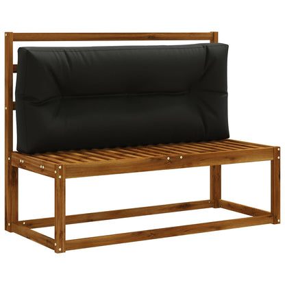 Pallet Rugkussen VIANEN 100% Polyester Zwart 120 x 60 x 12 cm