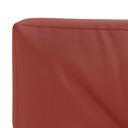 Pallet Rugkussen VIANEN 100% Polyester Rood 120 x 60 x 12 cm