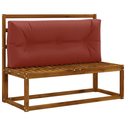 Pallet Rugkussen VIANEN 100% Polyester Rood 120 x 60 x 12 cm