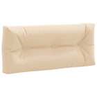 Pallet rugkussen 100% polyester crèmekleurig